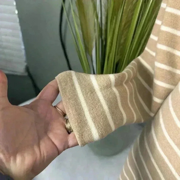 VINEYARD VINES Women’s Small Merino Wool Striped Long Sleeve Knee Length Dress - Picture 4 of 10